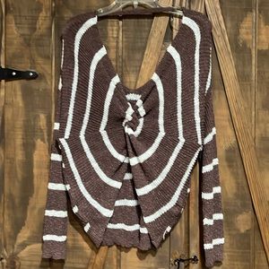 Scoop front and back medium sweater